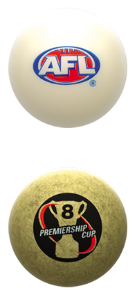AFL and Premiership Cup Cue Balls