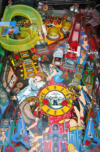 Guns N Roses Pinball Face